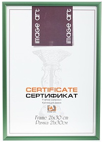 Рамка 6010-8/Е зелёная 21*30